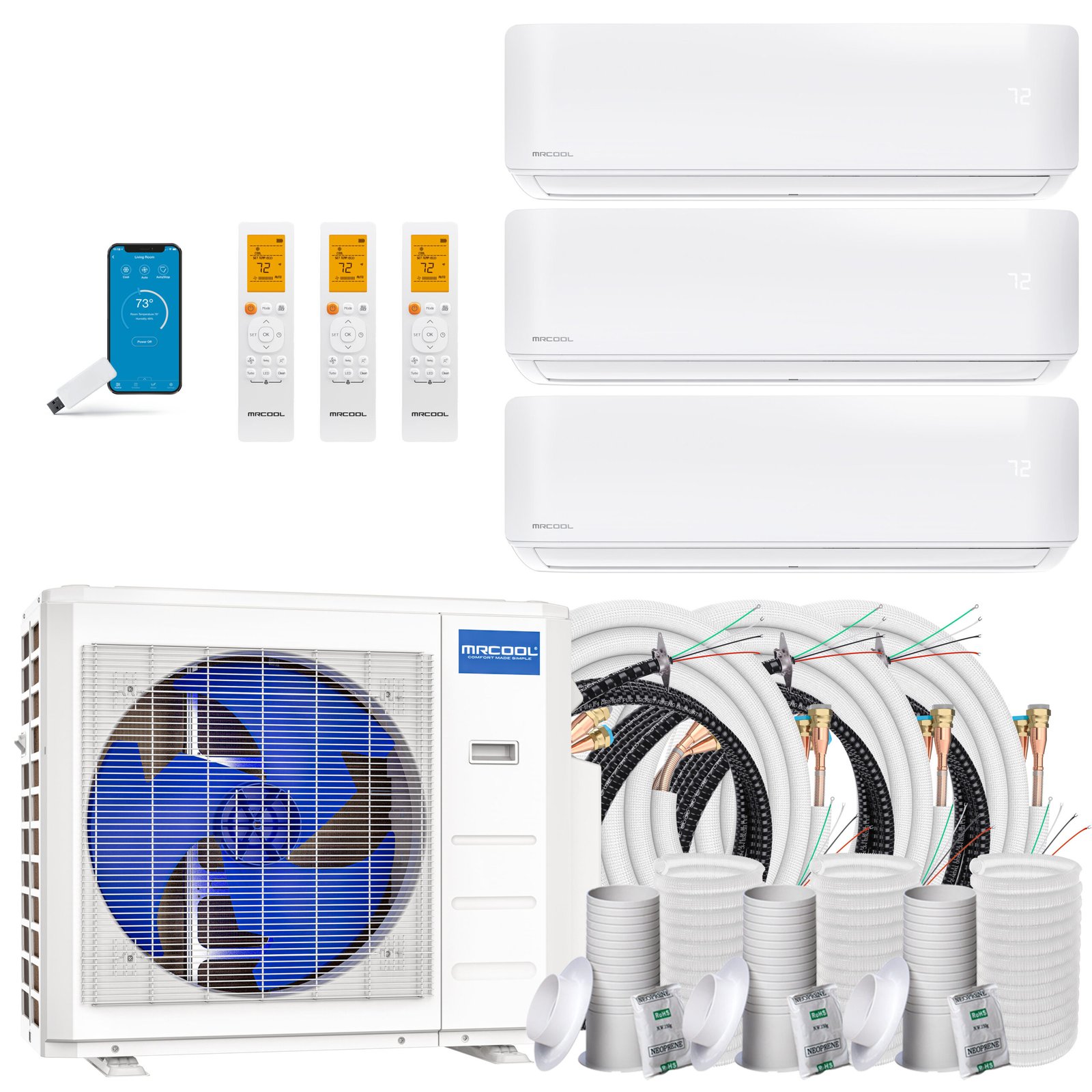 MRCOOL¨ 18k DIY 5th Generation 3 Zone Multi-Zone Mini-Split Condenser 230v - Image 5